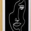 Obraz Z Motywem Twarzy Rama Naturalna 60x80 Cm