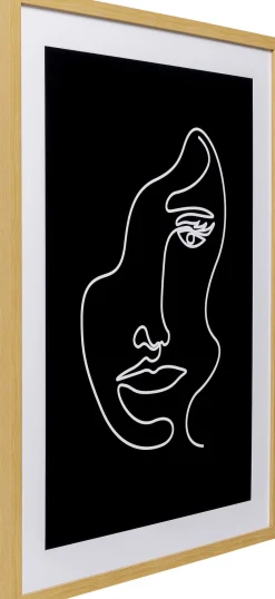 Obraz Z Motywem Twarzy Rama Naturalna 60x80 Cm