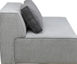 Otoman Infinity Chenille 120x100 Cm Szary