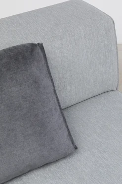 Otoman Infinity Chenille 120x100 Cm Szary