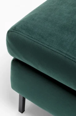 Podnóżek Gianni Velvet 130x62 Cm Ciemnozielony