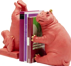 Podpórki Na Książki Hippo (2-set) Różowe