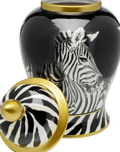 Pojemnik Dekoracyjny Z Porcelany Zebra Ø20x38 Cm