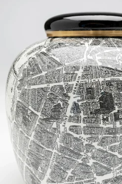 Pojemnik Dekoracyjny Z Porcelany Ø21x23 Cm Ulice Paryża