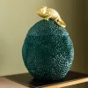 Pudełko Na Biżuterię Lub Kosmetyki Chameleon 34 Cm Zielono-złote