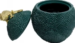 Pudełko Na Biżuterię Lub Kosmetyki Chameleon 34 Cm Zielono-złote