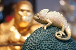 Pudełko Na Biżuterię Lub Kosmetyki Chameleon 34 Cm Zielono-złote