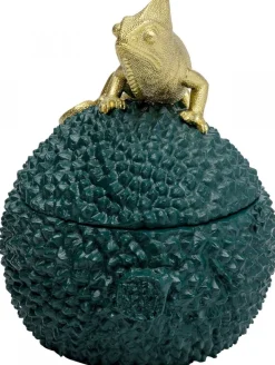 Pudełko Na Biżuterię Lub Kosmetyki Chameleon 20 Cm Zielono-złote