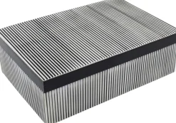 Pudełko Na Biżuterię Plenty 20x15 Cm Czarno-białe
