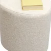 Pufa Kremowa W Kształcie Serca 34x36 Cm
