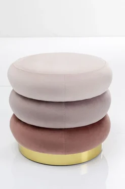 Pufa Sandwich Triple Ø40x45 Cm Odcienie Różu