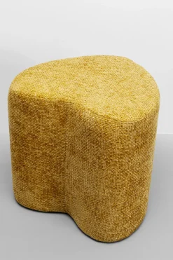 Pufa żółta W Kształcie Serca 34x36 Cm