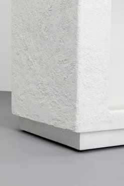 Regał Do Salonu Biały Skandynawski Drewno I MDF 90x180 Cm