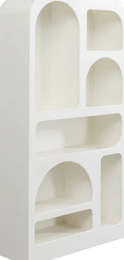 Regał Do Salonu Biały Skandynawski MDF 95x180 Cm