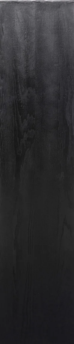Regał Do Salonu Czarny Fornirowany Podstawa Drewno Mango 90x180 Cm