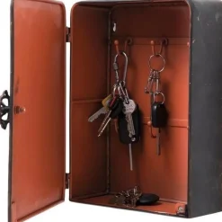 Regał Na Klucze Key Box 24x31 Cm Czarno-brązowy