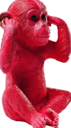 Skarbonka Monkey Kikazaru 24x35 Cm Czerwona