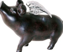 Skarbonka Rockstar Pig 23x17 Cm Czarna