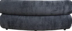 Sofa - Moduł Zaokrąglony Tapicerka Szaroniebieska 145 Cm