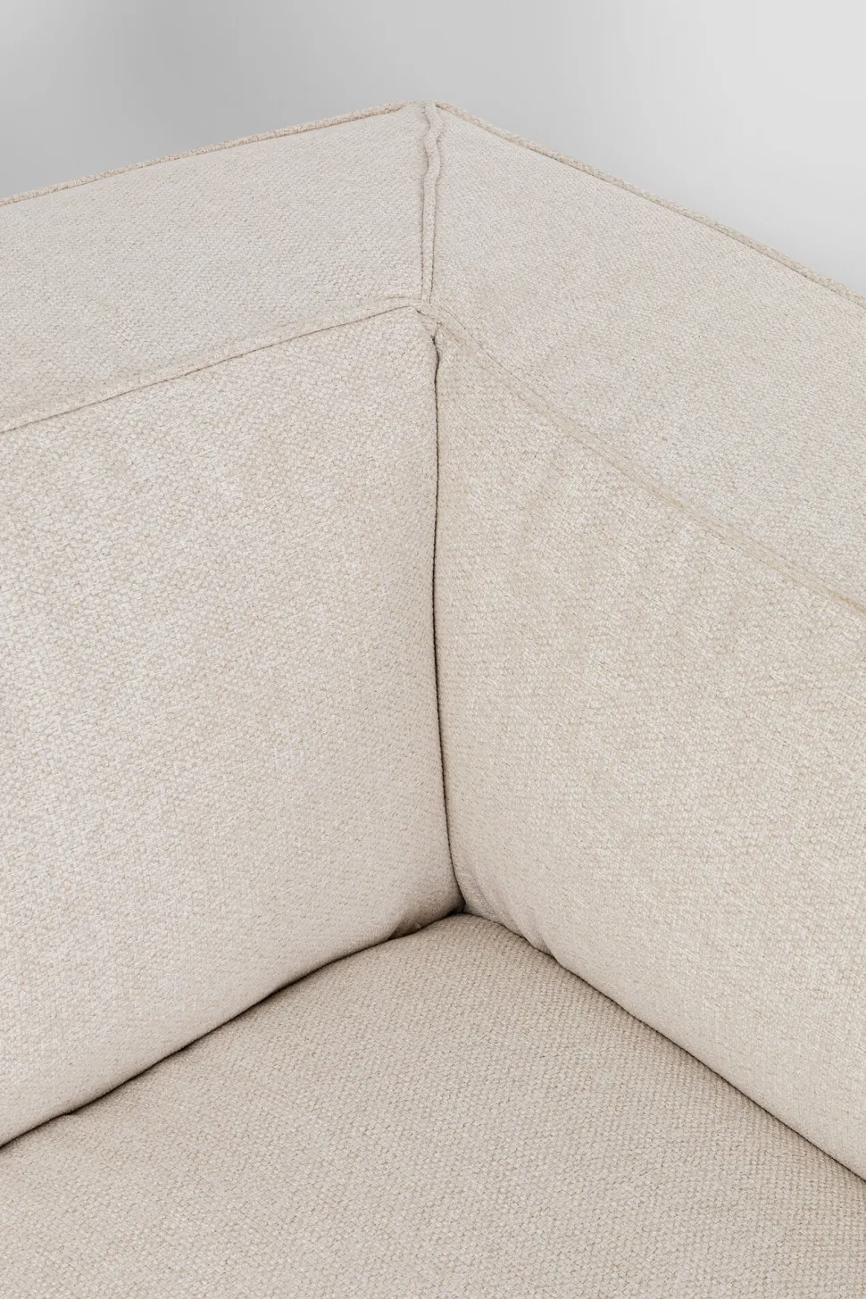 Sofa Cubetto Cord 3 Os. 220 Cm Kremowa