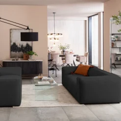 Sofa Cubetto Cord 3 Os. 220 Cm Ciemnoszara