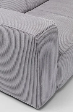 Sofa Cubetto Cord 3 Os. 220 Cm Jasnoszara