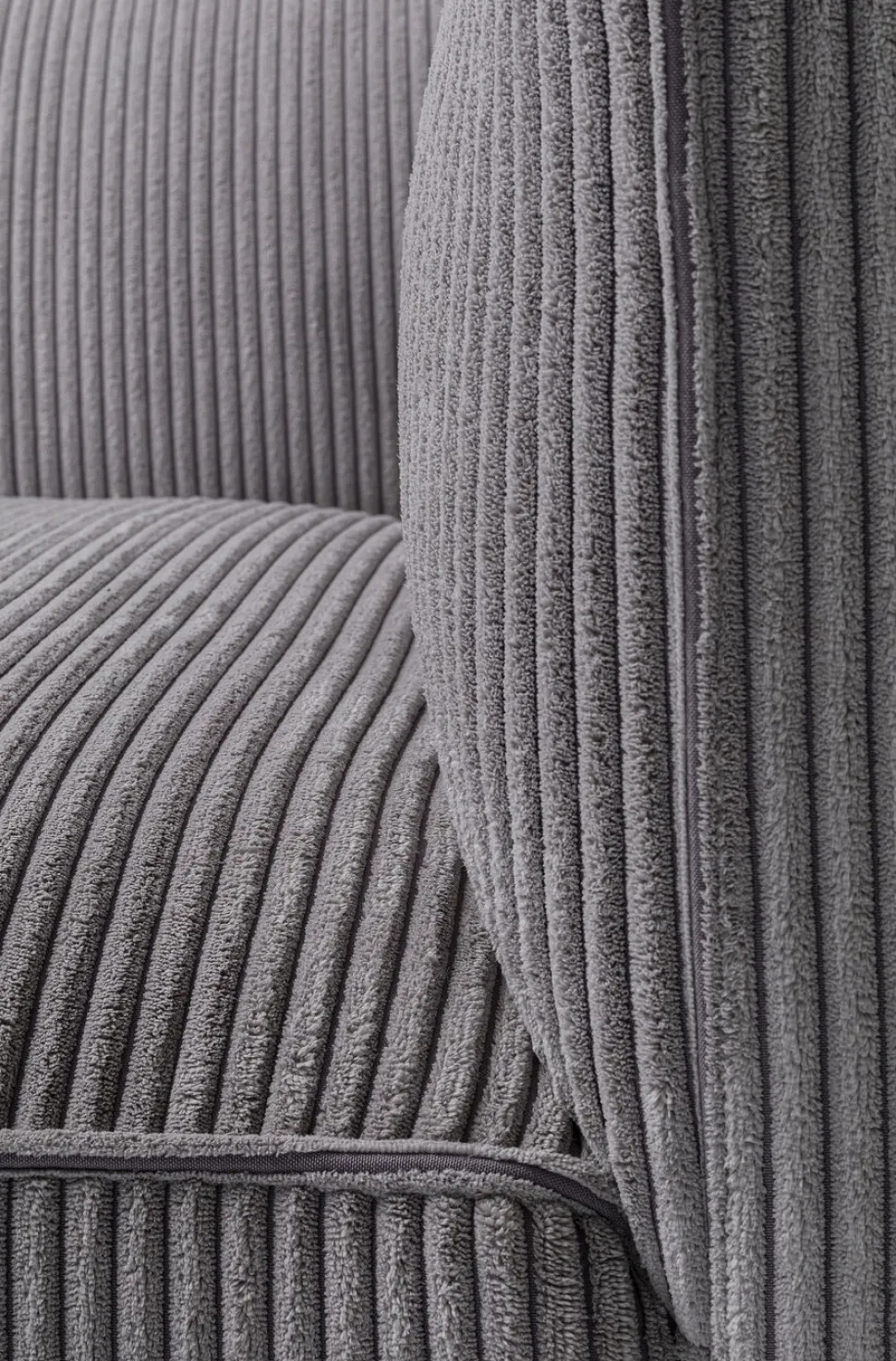 Sofa Cubetto Cord 3 Os. 220 Cm Jasnoszara