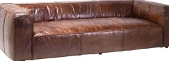 Sofa Cubetto 259x67 Cm Brązowa