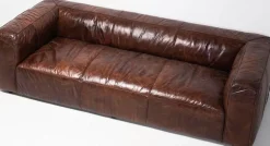 Sofa Cubetto 259x67 Cm Brązowa