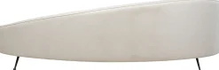 Sofa Duża Do Salonu Offwhite Nogi Czarne Stalowe 270 Cm