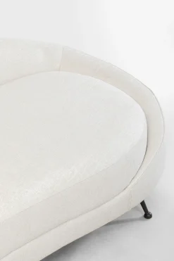 Sofa Duża Do Salonu Offwhite Nogi Czarne Stalowe 270 Cm