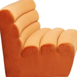 Sofa Element Wave 83x109 Cm Pomarańczowa