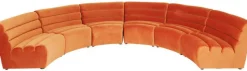 Sofa Element Wave 83x109 Cm Pomarańczowa