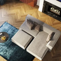Sofa Infinity Elements 100x70 Cm Szara