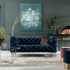 Sofa Look Royal 180x77 Cm Niebieska