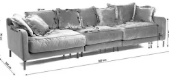 Sofa Lullaby 307 Cm Petrol