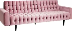 Sofa Milchbar 223x83 Cm Welwetowy Róż