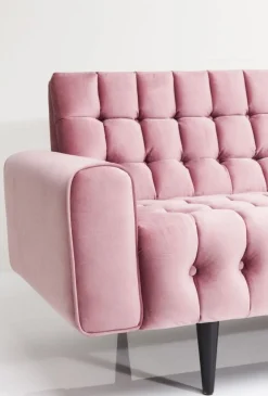 Sofa Milchbar 223x83 Cm Welwetowy Róż