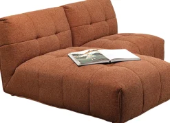 Sofa Modułowa 1 Element Pikowana Brązowa 89 Cm