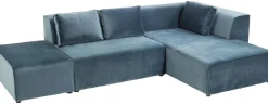 Sofa Modułowa Infinity Velvet Ocean 306x182 Cm Niebieska Prawa