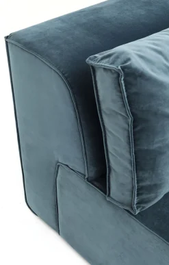 Sofa Modułowa Infinity Velvet Ocean 306x182 Cm Niebieska Prawa