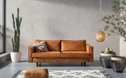 Sofa Neo Tobacco 215 Cm Brązowa