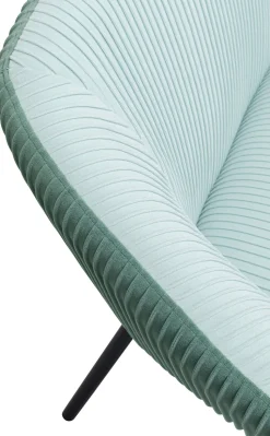 Sofa 2-osobowa Tapicerka Niebieska Nogi Czarne Stal 163 Cm