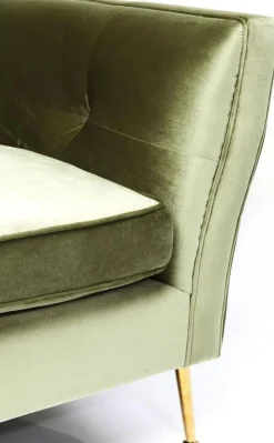 Sofa Rimini 160x76 Cm Oliwkowa 2-osobowa