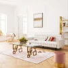 Sofa Rozkładana Milchbar 219 Cm Beżowa