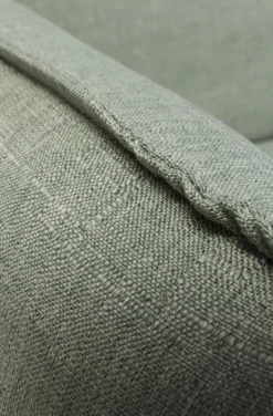 Sofa Rozkładana Z Podłokietnikami 222x86 Cm Jasnozielona Na Brązowych Nóżkach