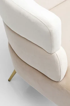Sofa Sandwich 2 Os. 125 Cm Kremowo-beżowa