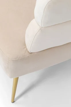 Sofa Sandwich 2 Os. 125 Cm Kremowo-beżowa