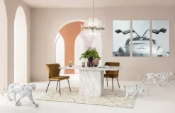 Stół Artistico Marble 160x90 Cm Biały