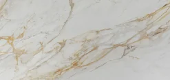 Stół Do Jadalni Blat Ceramiczny Nogi Złote Krzyżowe 160x80 Cm